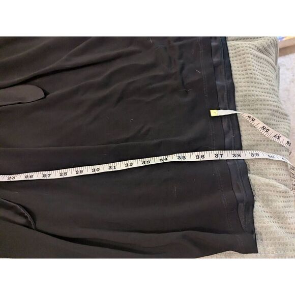 David Meister Black 100% Smooth Wool Open Back Sleeveless Career Dress Size 4 - Picture 4 of 6